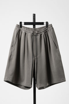 画像をギャラリービューアに読み込む, N/07 2TUCK EASY SHORTS / RIBBED CARDBOARD KNIT JERSEY (GREIGE)