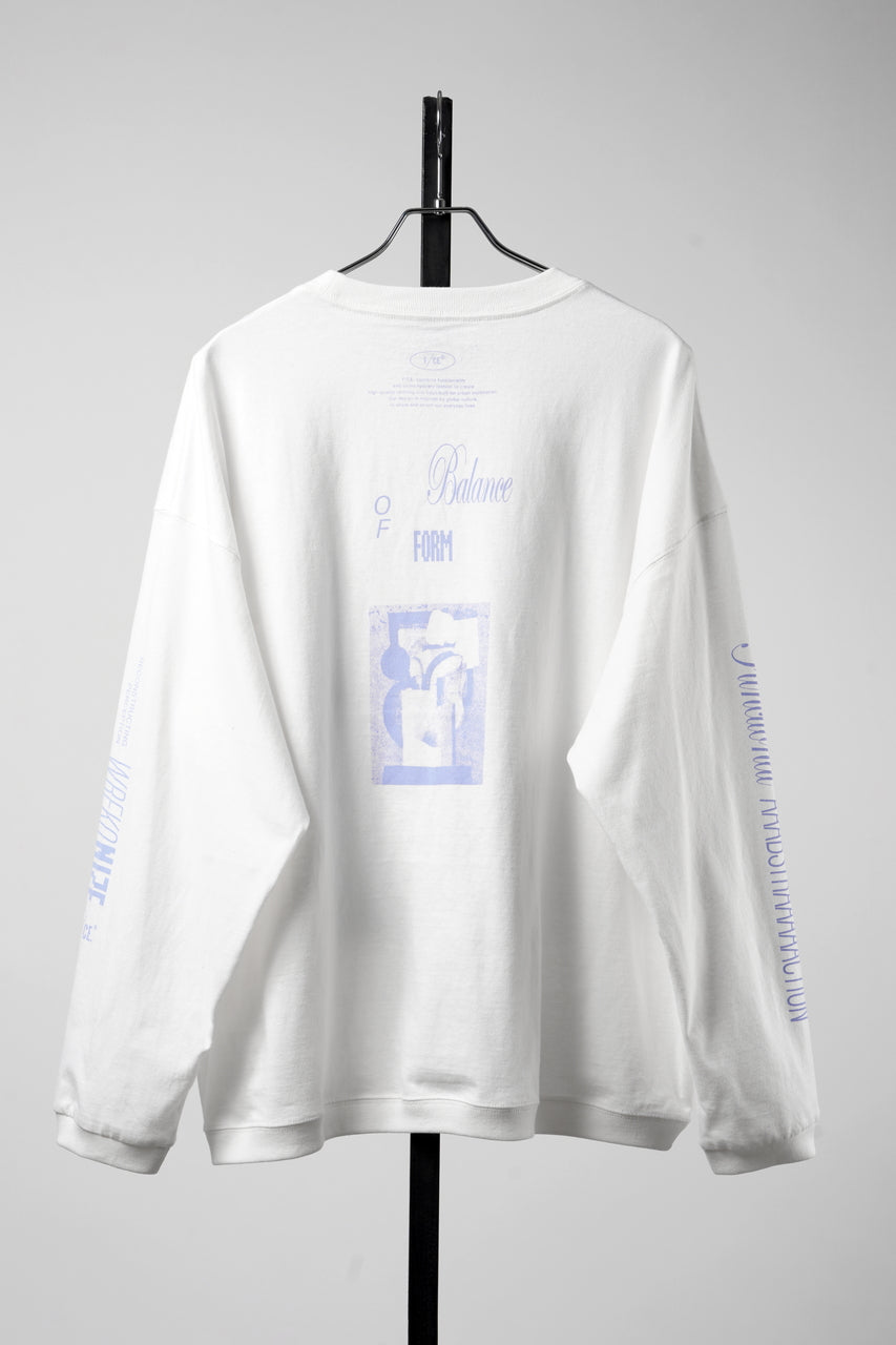 画像をギャラリービューアに読み込む, F/CE. RE AIKAWA LONG SLEEVE T-SHIRT TYPE-B (WHITE)