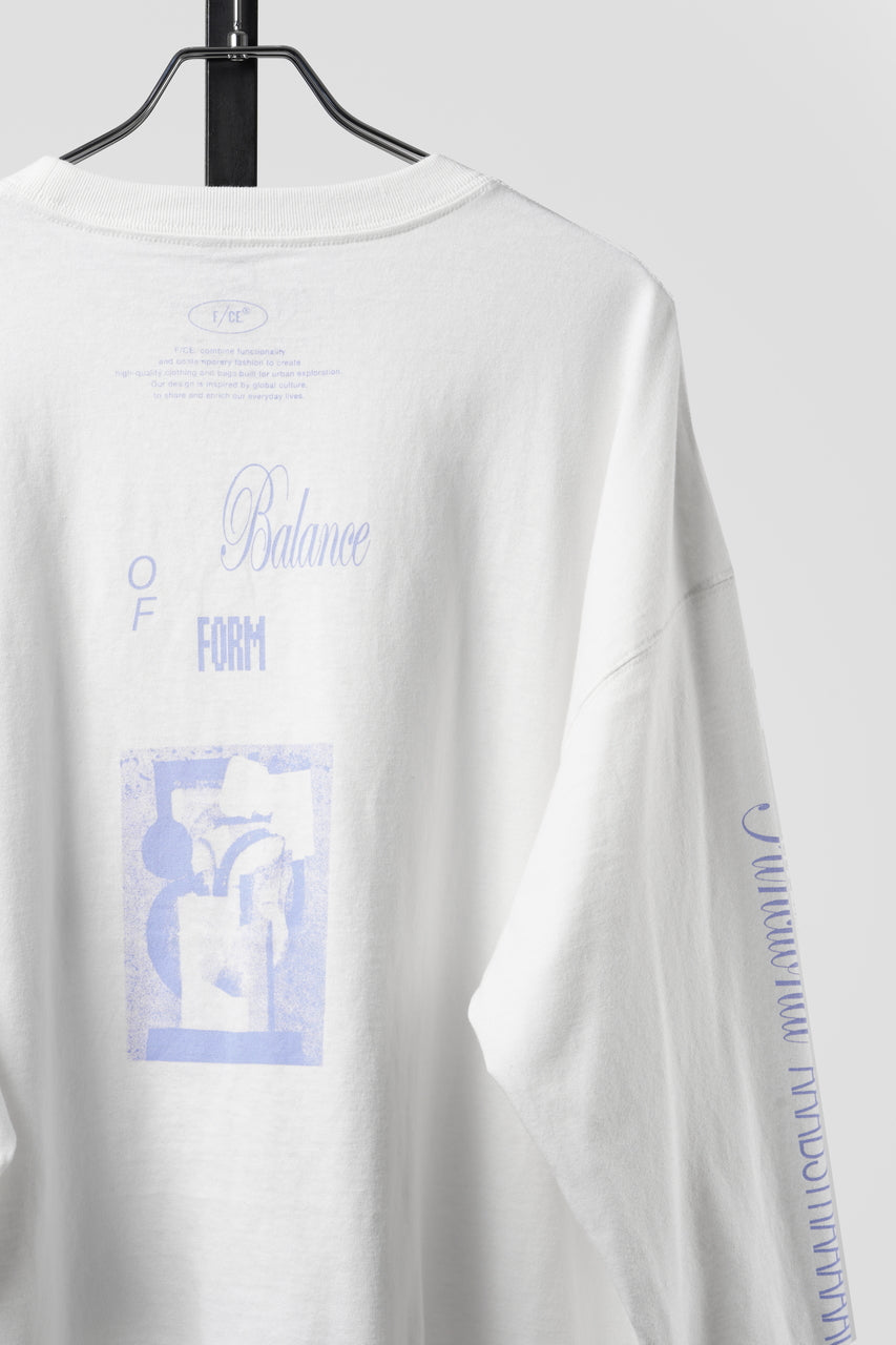 画像をギャラリービューアに読み込む, F/CE. RE AIKAWA LONG SLEEVE T-SHIRT TYPE-B (WHITE)