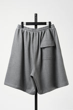 画像をギャラリービューアに読み込む, N/07 2TUCK EASY SHORTS / RIBBED CARDBOARD KNIT JERSEY (GREY)
