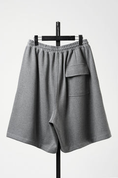 画像をギャラリービューアに読み込む, N/07 2TUCK EASY SHORTS / RIBBED CARDBOARD KNIT JERSEY (GREY)