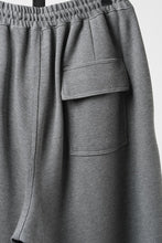 画像をギャラリービューアに読み込む, N/07 2TUCK EASY SHORTS / RIBBED CARDBOARD KNIT JERSEY (GREY)