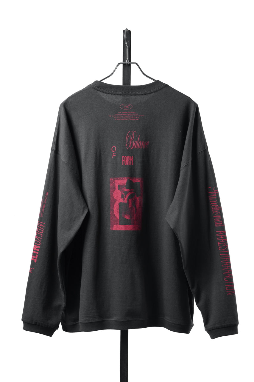 画像をギャラリービューアに読み込む, F/CE. RE AIKAWA LONG SLEEVE T-SHIRT TYPE-B (CHARCOAL)