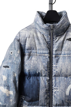 画像をギャラリービューアに読み込む, EVISU HT, DIGITAL PRINT DOWN JACKET-REGULAR FIT (ALLOVER INDIGO)