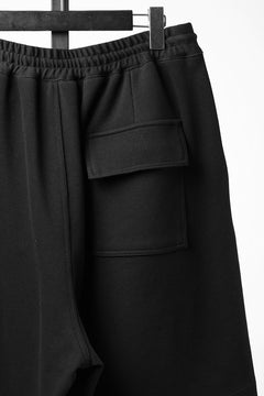 画像をギャラリービューアに読み込む, N/07 2TUCKS EASY SHORTS / RIBBED CARDBOARD KNIT JERSEY (BLACK)