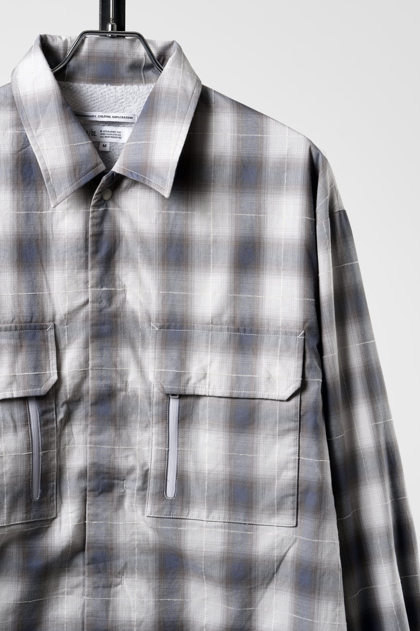 画像をギャラリービューアに読み込む, F/CE. CHECK FIELD SHIRT 2.0 (GRAY)