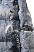 画像をギャラリービューアに読み込む, EVISU HT, DIGITAL PRINT DOWN JACKET-REGULAR FIT (ALLOVER INDIGO)