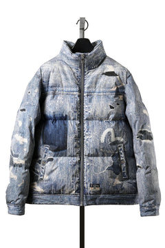 画像をギャラリービューアに読み込む, EVISU HT, DIGITAL PRINT DOWN JACKET-REGULAR FIT (ALLOVER INDIGO)