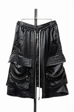 画像をギャラリービューアに読み込む, 【SAMPLE SALE】A.F ARTEFACT SATIN LOWCROTCH MILITARY WIDE SHORTS (BLACK)