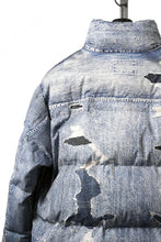 画像をギャラリービューアに読み込む, EVISU HT, DIGITAL PRINT DOWN JACKET-REGULAR FIT (ALLOVER INDIGO)