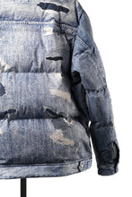 画像をギャラリービューアに読み込む, EVISU HT, DIGITAL PRINT DOWN JACKET-REGULAR FIT (ALLOVER INDIGO)
