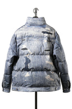 画像をギャラリービューアに読み込む, EVISU HT, DIGITAL PRINT DOWN JACKET-REGULAR FIT (ALLOVER INDIGO)