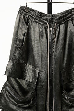 画像をギャラリービューアに読み込む, 【SAMPLE SALE】A.F ARTEFACT SATIN LOWCROTCH MILITARY WIDE SHORTS (KHAKI)