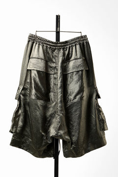 画像をギャラリービューアに読み込む, 【SAMPLE SALE】A.F ARTEFACT SATIN LOWCROTCH MILITARY WIDE SHORTS (KHAKI)