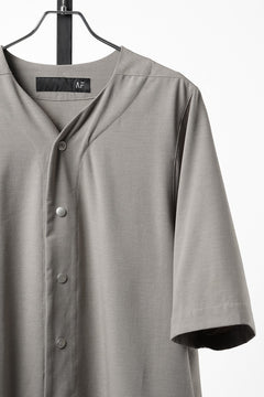 画像をギャラリービューアに読み込む, 【SAMPLE SALE】A.F ARTEFACT NO COLLAR SHIRT / TROPICAL WOOL (LIGHT BEIGE)