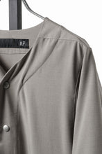 画像をギャラリービューアに読み込む, 【SAMPLE SALE】A.F ARTEFACT NO COLLAR SHIRT / TROPICAL WOOL (LIGHT BEIGE)