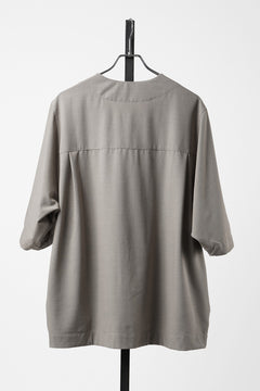 画像をギャラリービューアに読み込む, 【SAMPLE SALE】A.F ARTEFACT NO COLLAR SHIRT / TROPICAL WOOL (LIGHT BEIGE)
