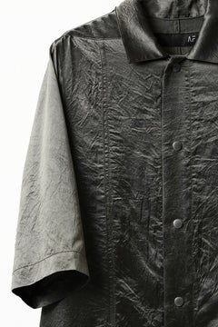 画像をギャラリービューアに読み込む, 【SAMPLE SALE】A.F ARTEFACT SATIN HALF SLEEVE SHIRT (KHAKI)
