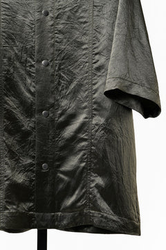 画像をギャラリービューアに読み込む, 【SAMPLE SALE】A.F ARTEFACT SATIN HALF SLEEVE SHIRT (KHAKI)