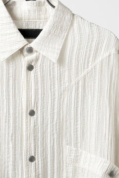 画像をギャラリービューアに読み込む, 【SAMPLE SALE】A.F ARTEFACT SHEER YO-RYU SHORT LENGTH SHIRT (IVORY)