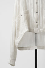 画像をギャラリービューアに読み込む, 【SAMPLE SALE】A.F ARTEFACT SHEER YO-RYU SHORT LENGTH SHIRT (IVORY)
