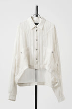 画像をギャラリービューアに読み込む, 【SAMPLE SALE】A.F ARTEFACT SHEER YO-RYU SHORT LENGTH SHIRT (IVORY)