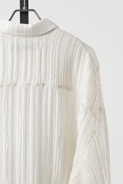 画像をギャラリービューアに読み込む, 【SAMPLE SALE】A.F ARTEFACT SHEER YO-RYU SHORT LENGTH SHIRT (IVORY)