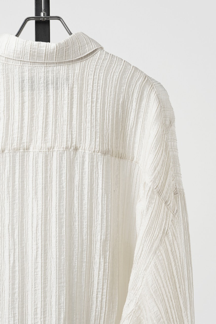 画像をギャラリービューアに読み込む, 【SAMPLE SALE】A.F ARTEFACT SHEER YO-RYU SHORT LENGTH SHIRT (IVORY)