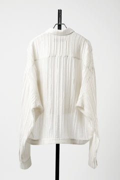 画像をギャラリービューアに読み込む, 【SAMPLE SALE】A.F ARTEFACT SHEER YO-RYU SHORT LENGTH SHIRT (IVORY)