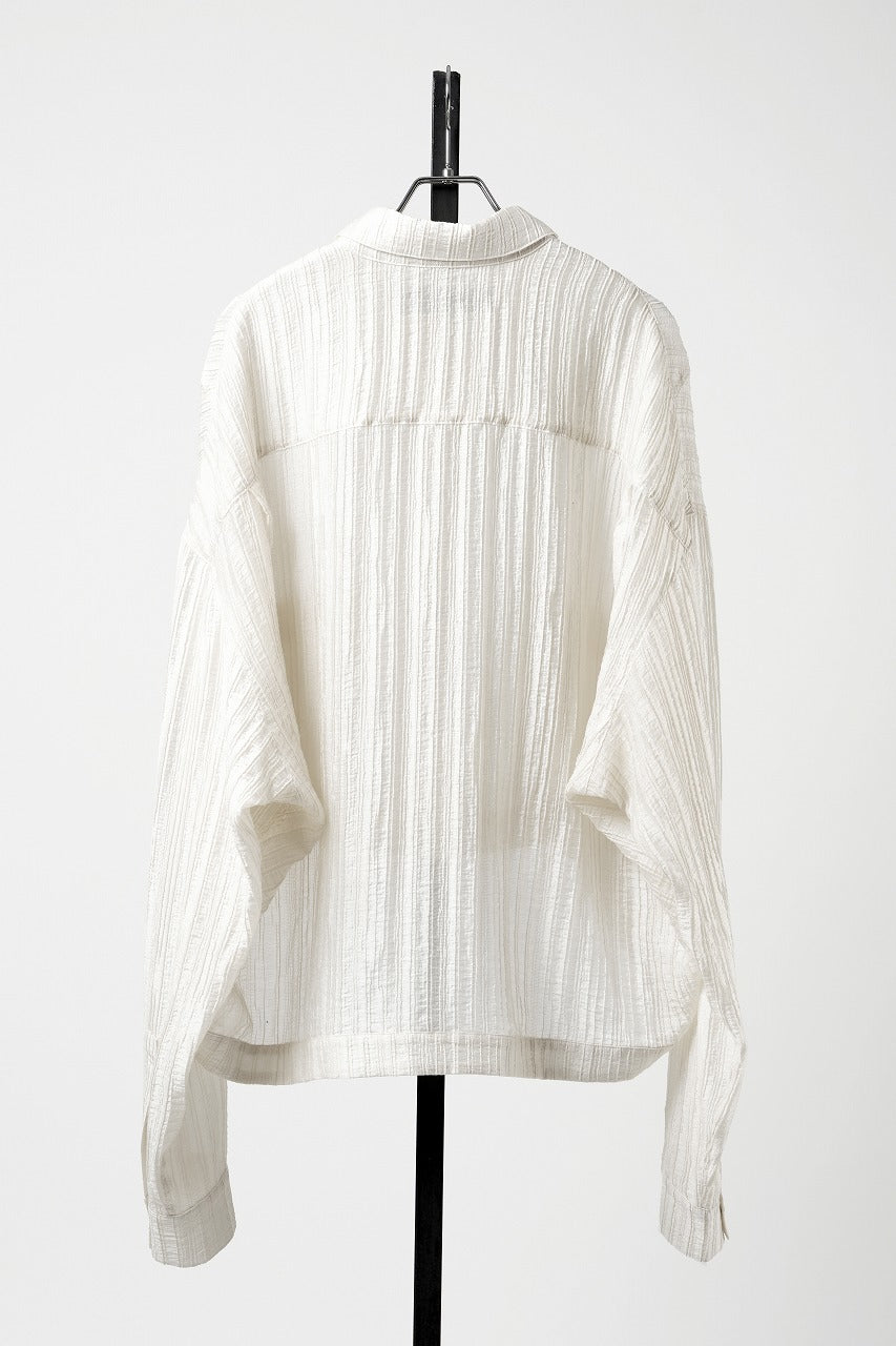 画像をギャラリービューアに読み込む, 【SAMPLE SALE】A.F ARTEFACT SHEER YO-RYU SHORT LENGTH SHIRT (IVORY)
