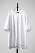 Load image into Gallery viewer, OBLADI BLACK STITCHES ON WHITE T-SHIRT (WHITE)