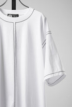 Load image into Gallery viewer, OBLADI BLACK STITCHES ON WHITE T-SHIRT (WHITE)