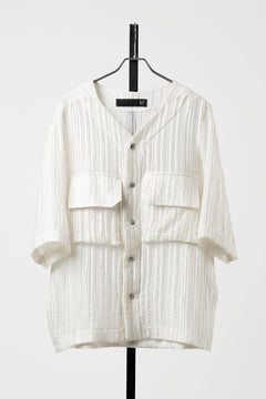 画像をギャラリービューアに読み込む, 【SAMPLE SALE】A.F ARTEFACT SHEER YO-RYU NO COLLAR SHIRT (IVORY)