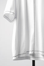 Load image into Gallery viewer, OBLADI BLACK STITCHES ON WHITE T-SHIRT (WHITE)