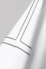 Load image into Gallery viewer, OBLADI BLACK STITCHES ON WHITE T-SHIRT (WHITE)