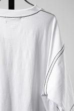 Load image into Gallery viewer, OBLADI BLACK STITCHES ON WHITE T-SHIRT (WHITE)