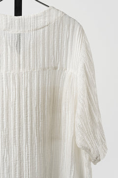 画像をギャラリービューアに読み込む, 【SAMPLE SALE】A.F ARTEFACT SHEER YO-RYU NO COLLAR SHIRT (IVORY)