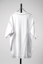 Load image into Gallery viewer, OBLADI BLACK STITCHES ON WHITE T-SHIRT (WHITE)