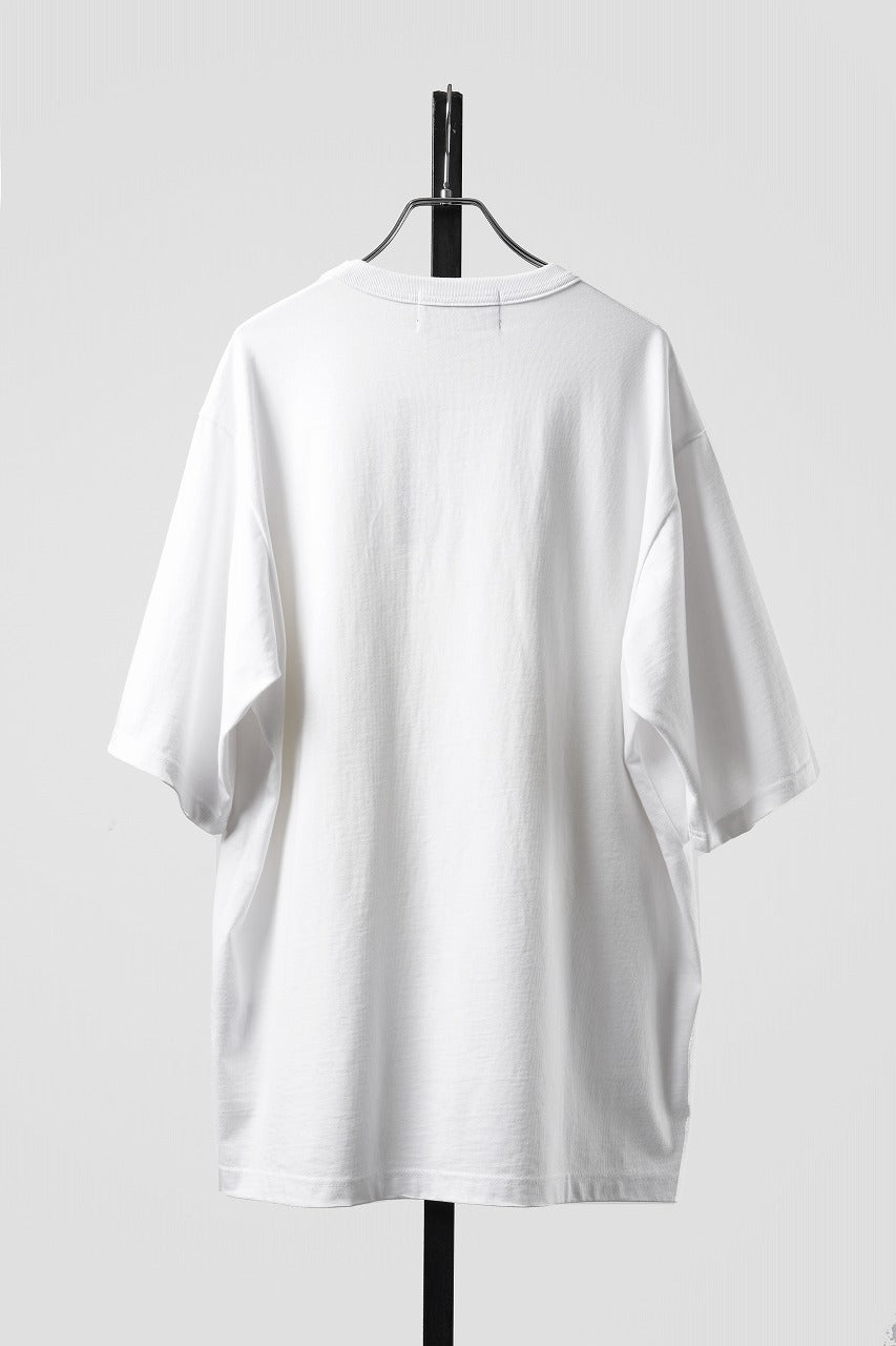 Load image into Gallery viewer, OBLADI CIRCLE CUT WHITE-YELLOW T-SHIRT (WHITE)