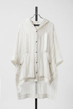 画像をギャラリービューアに読み込む, 【SAMPLE SALE】A.F ARTEFACT SHEER YO-RYU HOODIE SHIRT (IVORY)