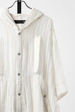 画像をギャラリービューアに読み込む, 【SAMPLE SALE】A.F ARTEFACT SHEER YO-RYU HOODIE SHIRT (IVORY)
