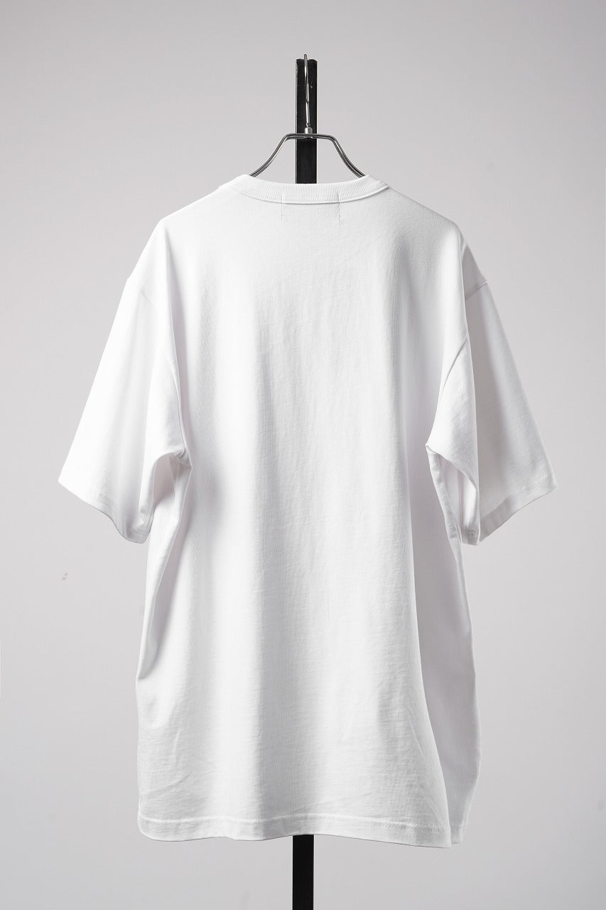 Load image into Gallery viewer, OBLADI WHITE T-SHIRT WITH GREEN-RED CRISSCROSS SQUARE STITCHES ON MESH (WHITE)