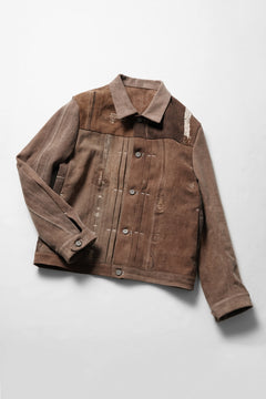 画像をギャラリービューアに読み込む, ierib exclusive Trucker Jacket /  Vintage SAKABUKURO (BROWN)