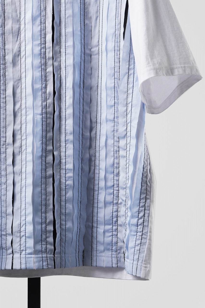 Load image into Gallery viewer, OBLADI BLUE BREAK TAPE WHITE T-SHIRT (WHITE)