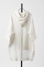 画像をギャラリービューアに読み込む, 【SAMPLE SALE】A.F ARTEFACT SHEER YO-RYU HOODIE SHIRT (IVORY)