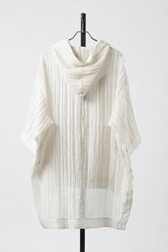 画像をギャラリービューアに読み込む, 【SAMPLE SALE】A.F ARTEFACT SHEER YO-RYU HOODIE SHIRT (IVORY)