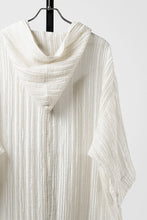 画像をギャラリービューアに読み込む, 【SAMPLE SALE】A.F ARTEFACT SHEER YO-RYU HOODIE SHIRT (IVORY)