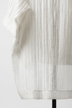 画像をギャラリービューアに読み込む, 【SAMPLE SALE】A.F ARTEFACT SHEER YO-RYU HOODIE SHIRT (IVORY)