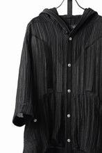 画像をギャラリービューアに読み込む, 【SAMPLE SALE】A.F ARTEFACT SHEER YO-RYU HOODIE SHIRT (BLACK)