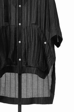 画像をギャラリービューアに読み込む, 【SAMPLE SALE】A.F ARTEFACT SHEER YO-RYU HOODIE SHIRT (BLACK)